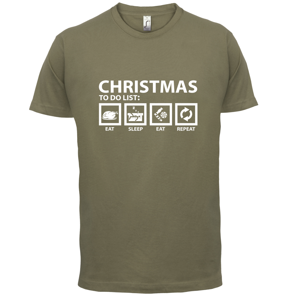 Christmas To Do List T Shirt