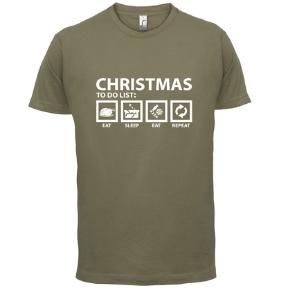 Christmas To Do List T Shirt