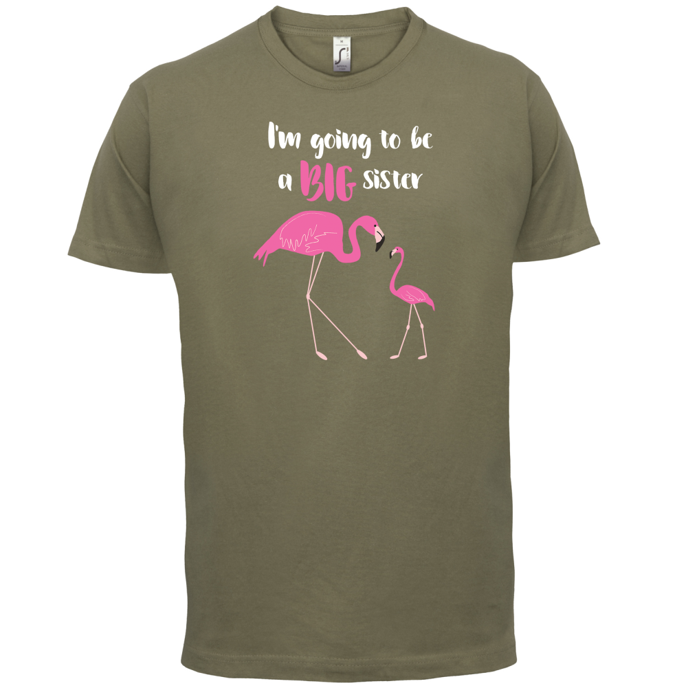 Big Sister Flamingo  T Shirt