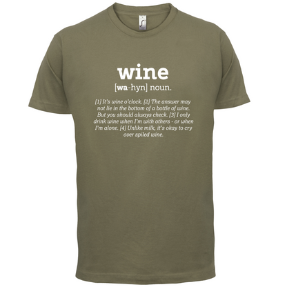 Definition Wine T Shirt