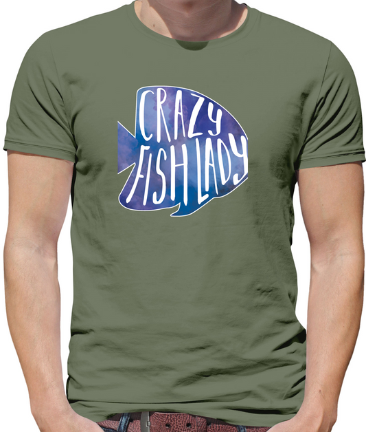 Crazy Fish Lady T Shirt