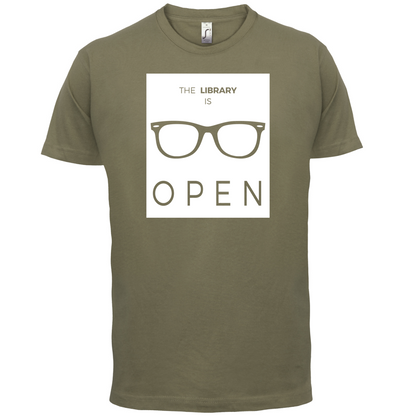 Library Is Open T Shirt