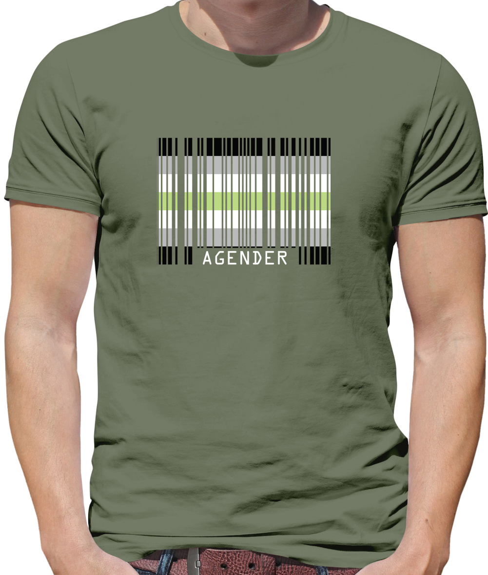 LGBT Barcode Flags - Agender T Shirt