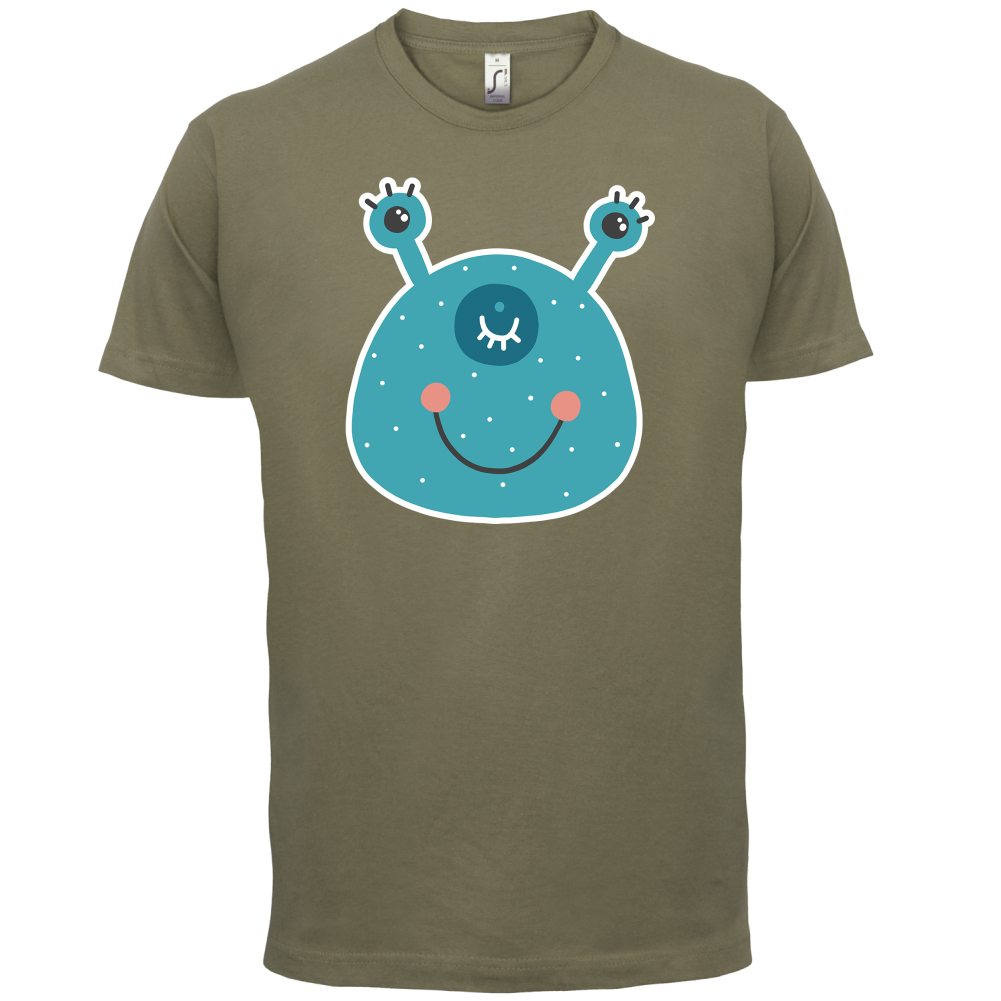 Smiley Face Alien T Shirt