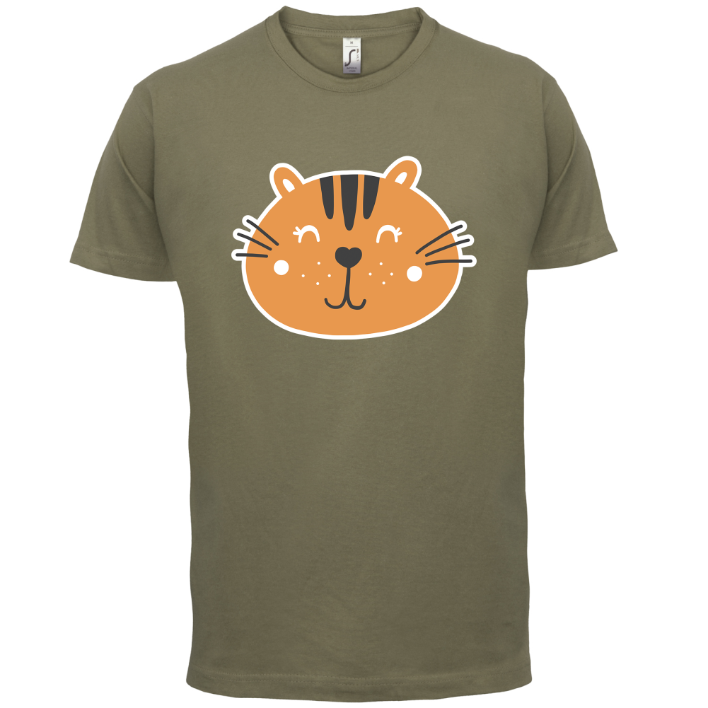 Smiley Face Tiger T Shirt