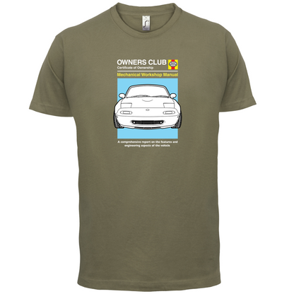 Car Owners Manual MX-5 T Shirt