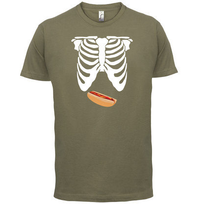 Hotdog Tummy T Shirt