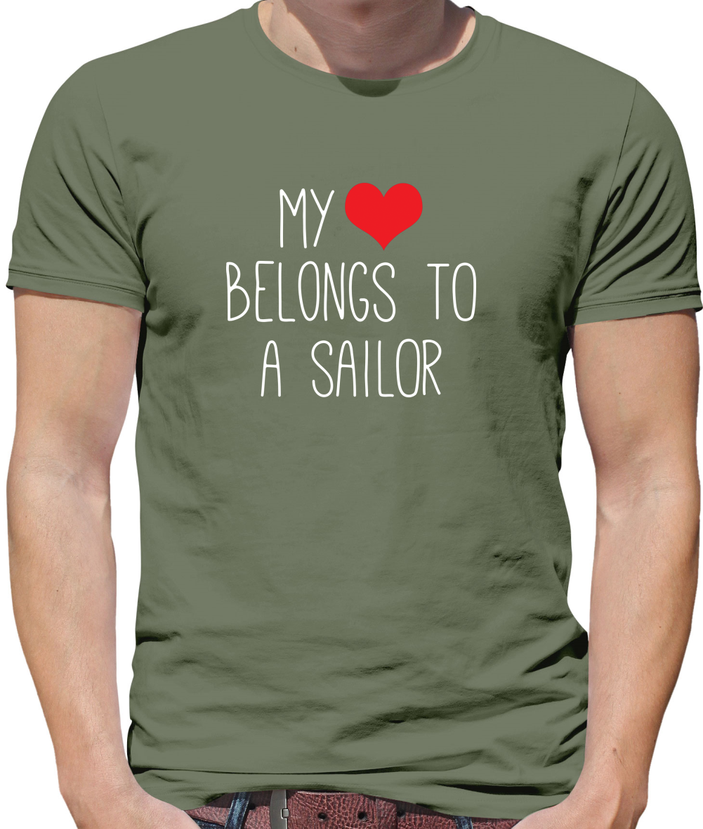 My Heart Belongs To A Sailor T Shirt