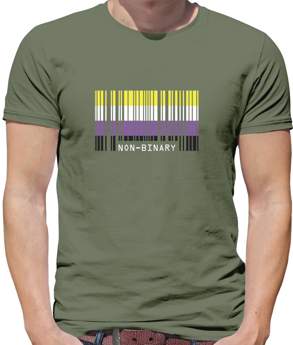 LGBT Barcode Flags - Nonbinary T Shirt