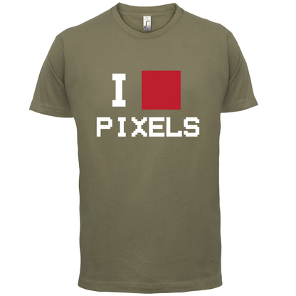 Pixel Heart T Shirt