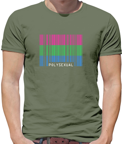 LGBT Barcode Flags - PolySexual T Shirt