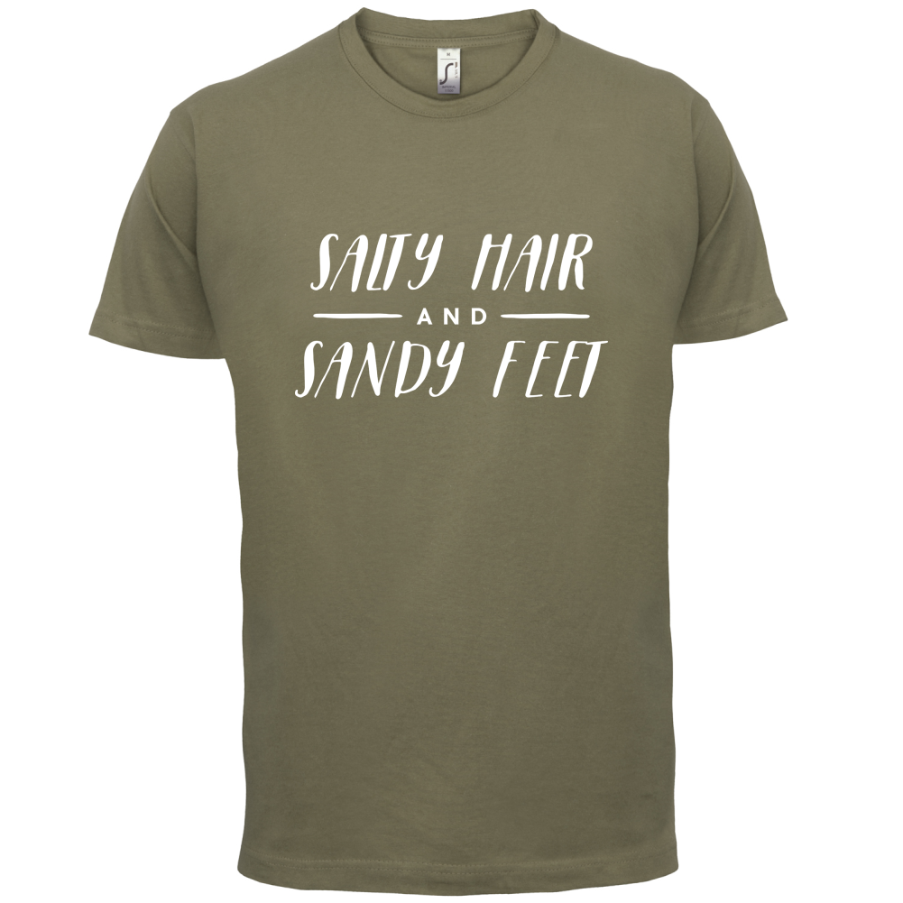 Salty Hair And Sandy Feet T Shirt