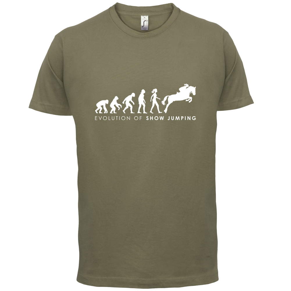 Evolution Of Woman Show Jumping T Shirt