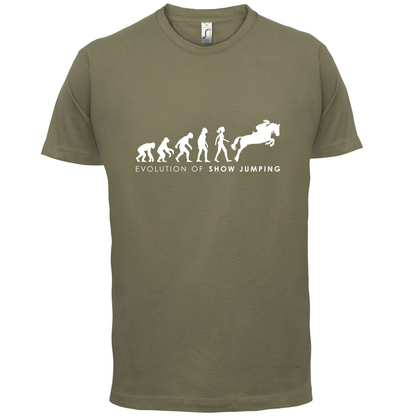 Evolution Of Woman Show Jumping T Shirt