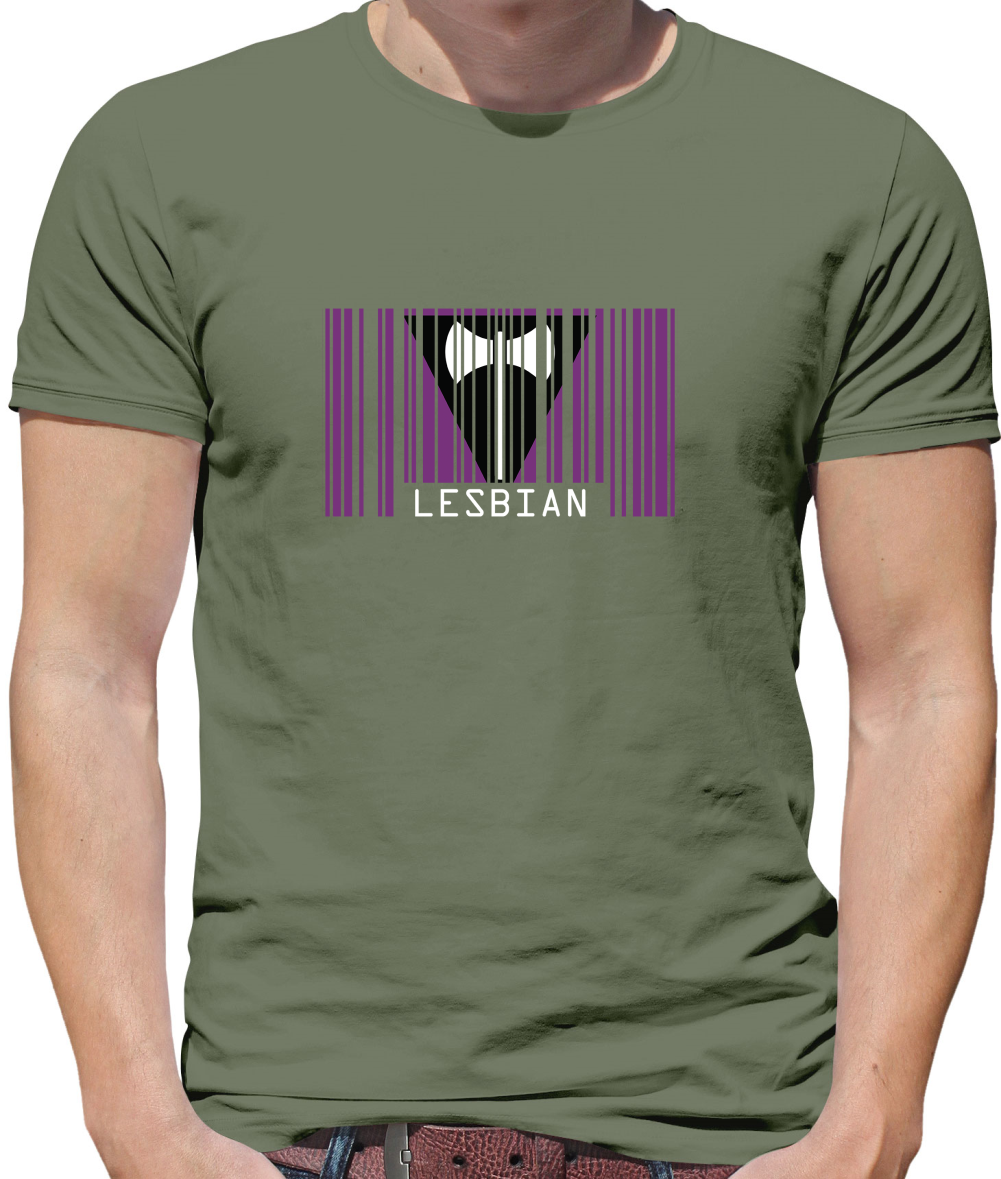 LGBT Barcode Flags - Lesbian T Shirt
