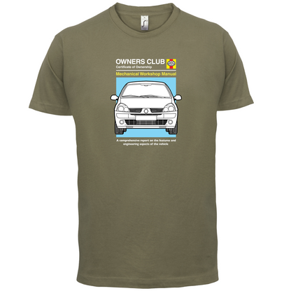Car Owners Manual Clio T Shirt
