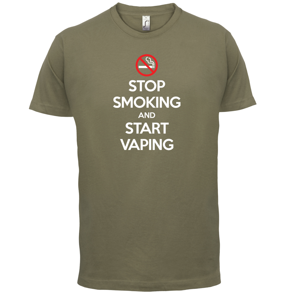 Stop Smoke Start Vaping T Shirt