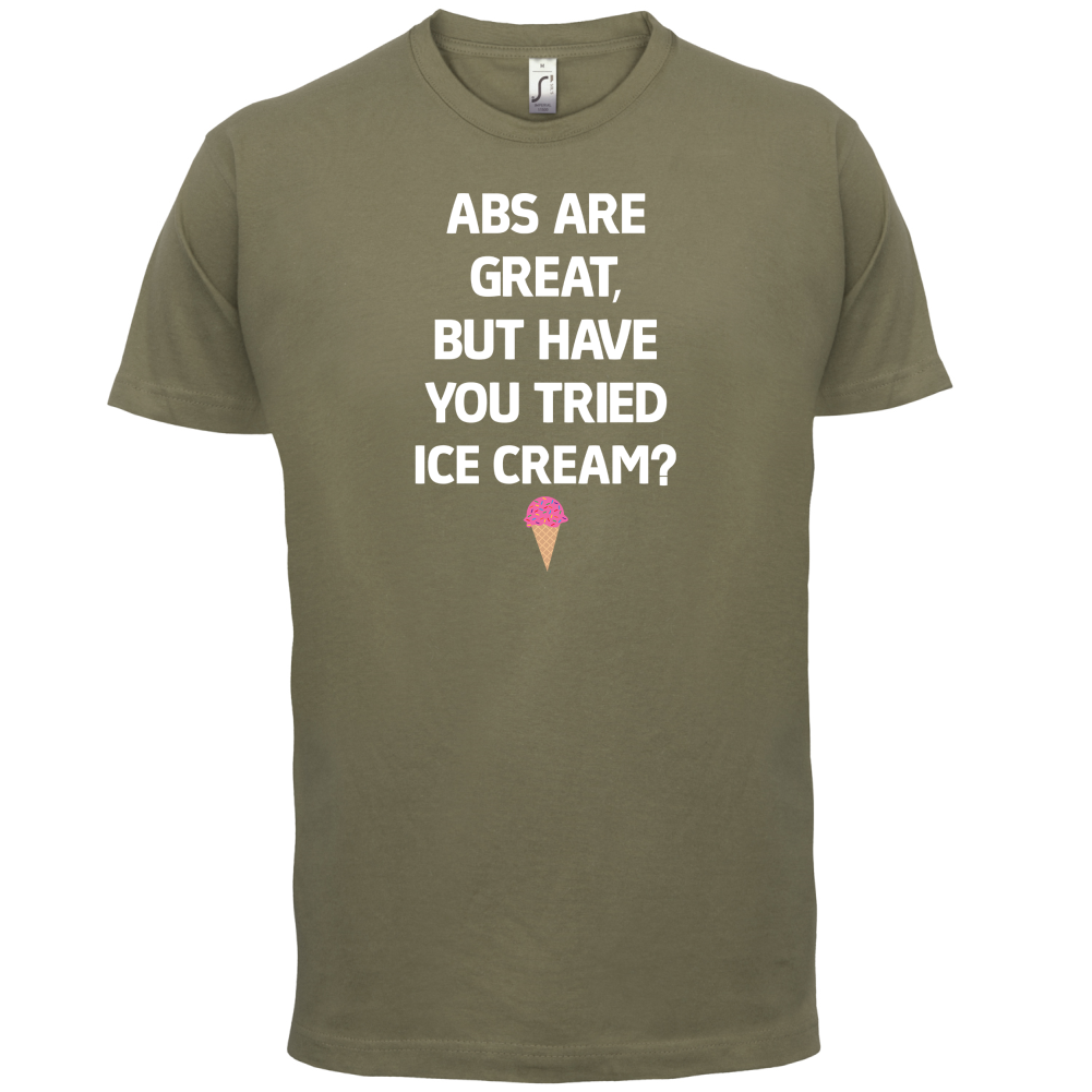 Abs Are Great, Ice Cream  T Shirt