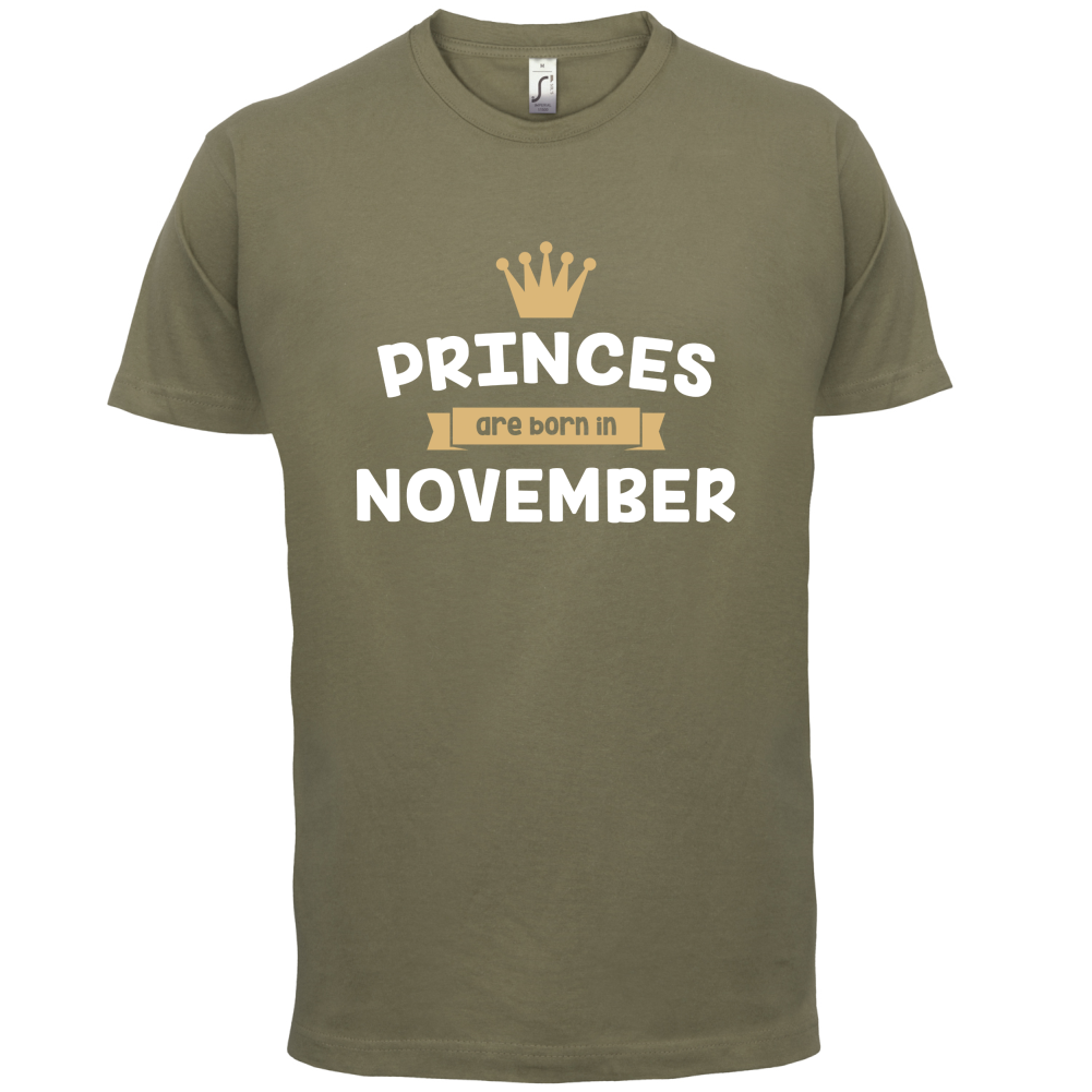 Princes Are Born In November T Shirt