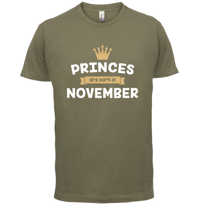Princes Are Born In November T Shirt
