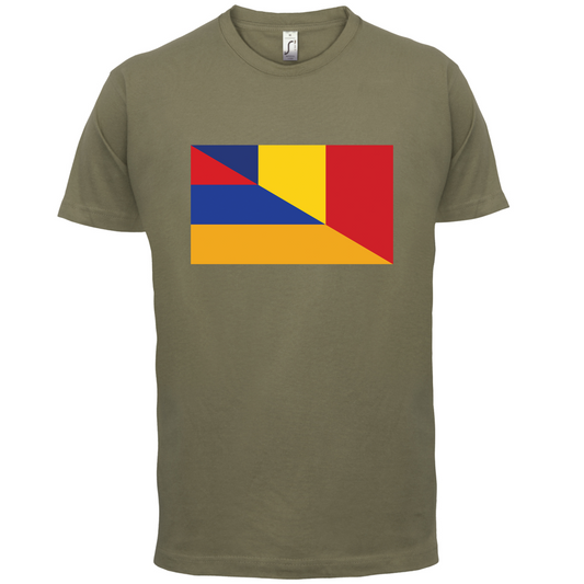 Romania-Armenia Flag T Shirt