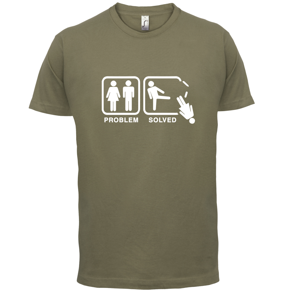 Problem Solved Man Kick T Shirt