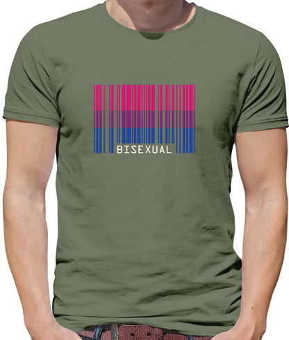 LGBT Barcode Flags - Bisexual T Shirt