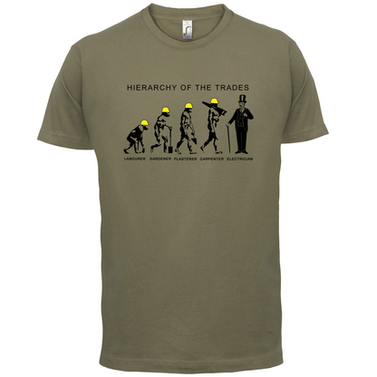 Hierarchy of Trades Electricians T Shirt