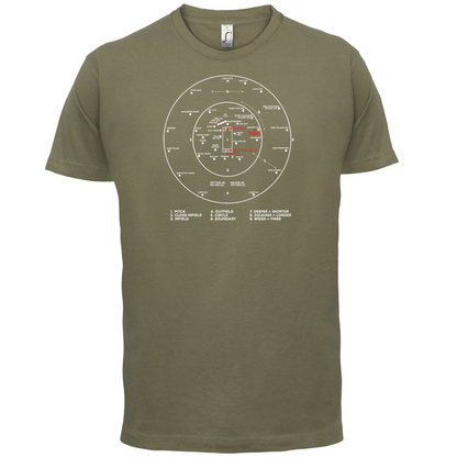 Cricket Ground Diagram T Shirt
