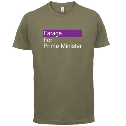 Farage for Prime Minister T Shirt