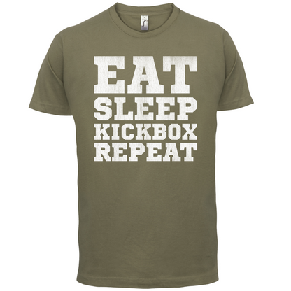 Eat Sleep Kickbox REPEAT T Shirt