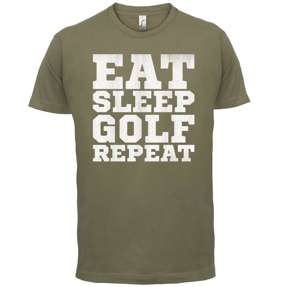 Eat Sleep Golf REPEAT T Shirt