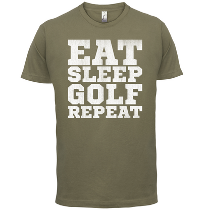 Eat Sleep Golf REPEAT T Shirt
