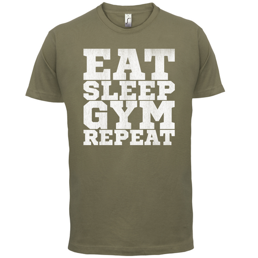 Eat Sleep Gym REPEAT T Shirt