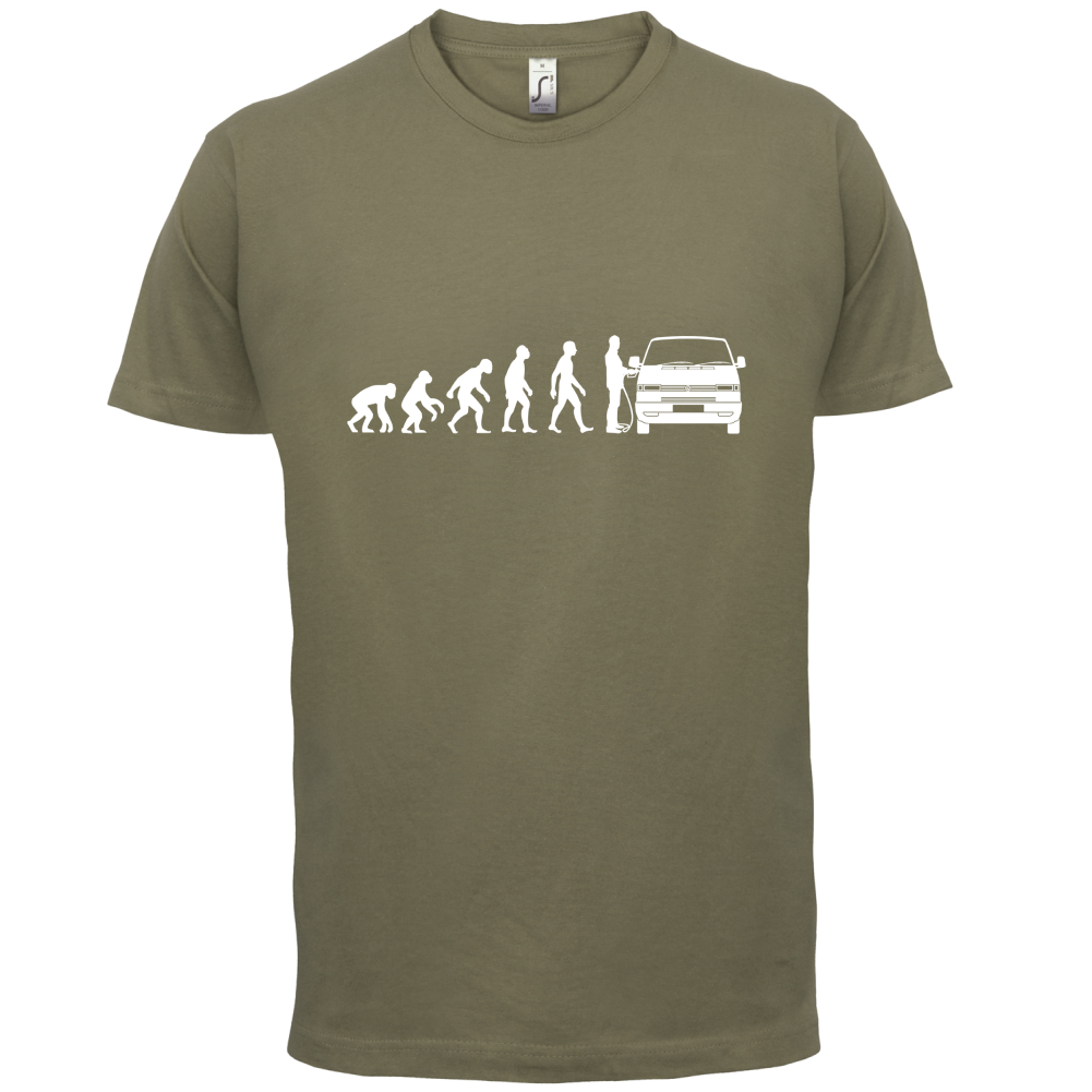 Evolution of Man T4 Campervan T Shirt