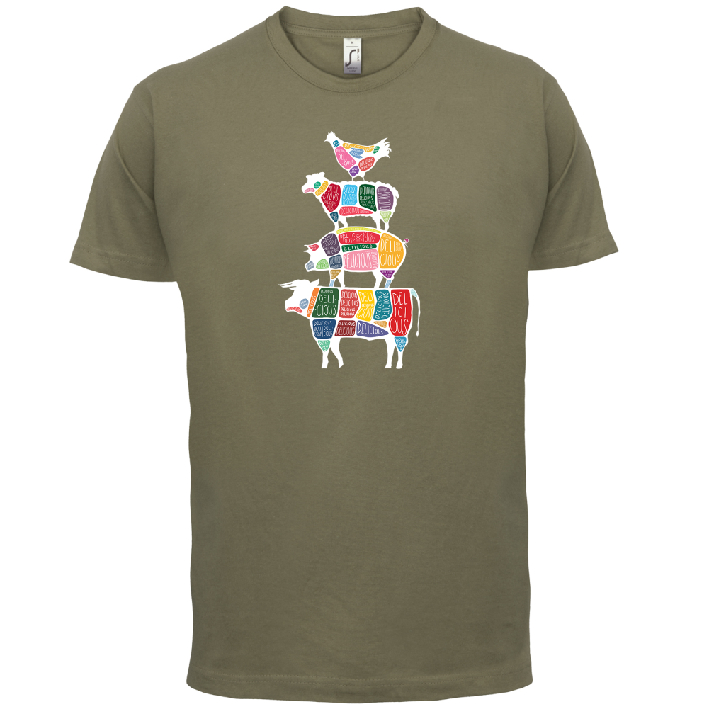 Meat Stack Diagram T Shirt