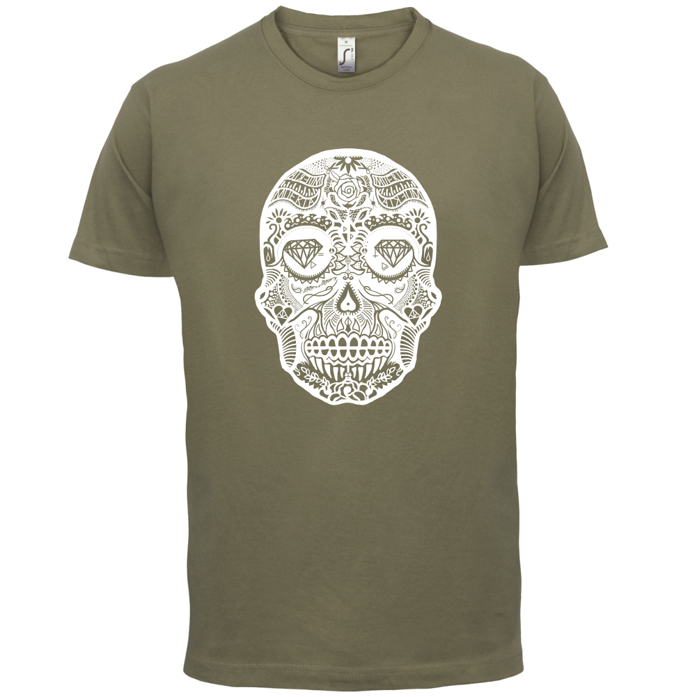 Mexican Sugar Candy Skull T Shirt
