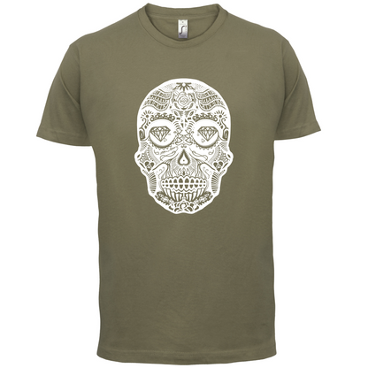 Mexican Sugar Candy Skull T Shirt