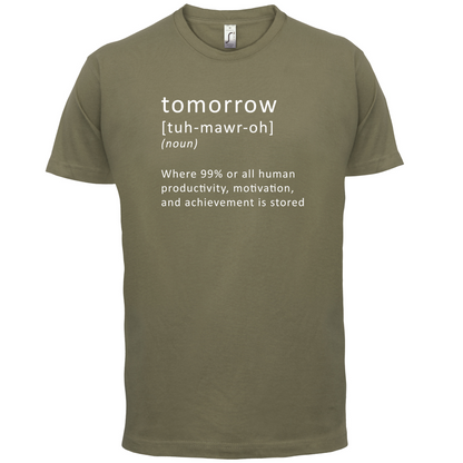 Funny Definition Tomorrow T Shirt