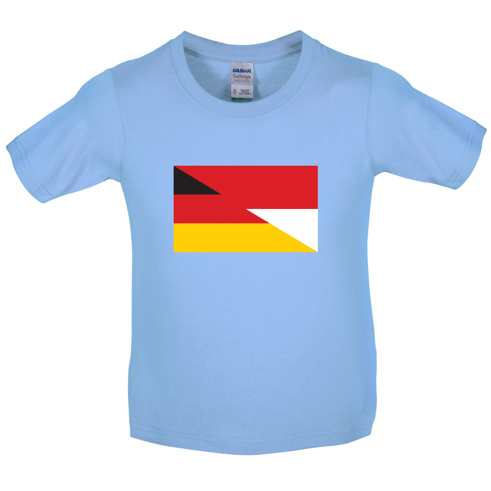 Half German Half Polish Flag Kids T Shirt