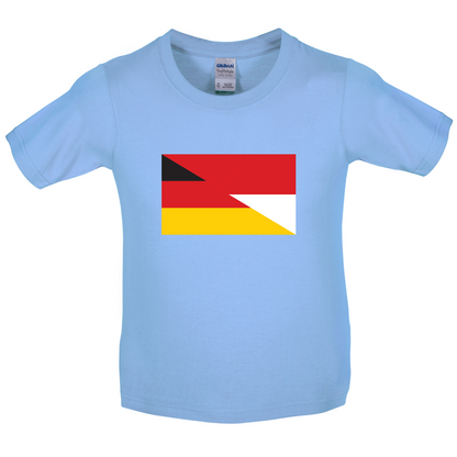 Half German Half Polish Flag Kids T Shirt