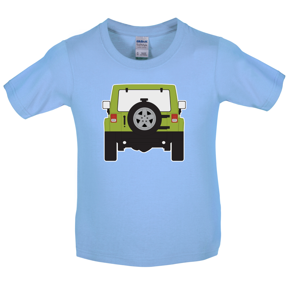 JW Rear Hyper Green Kids T Shirt