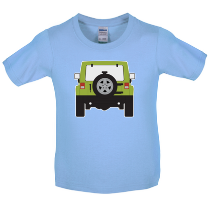 JW Rear Hyper Green Kids T Shirt
