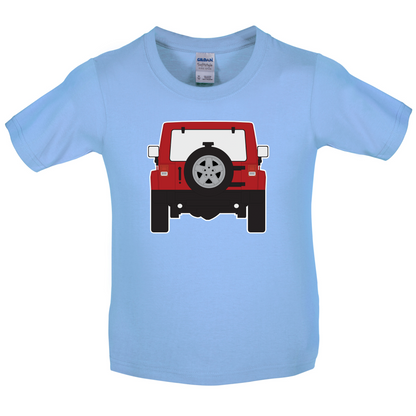 JW Rear Red Kids T Shirt
