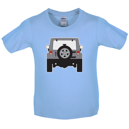 JW Rear Hyper Silver Kids T Shirt