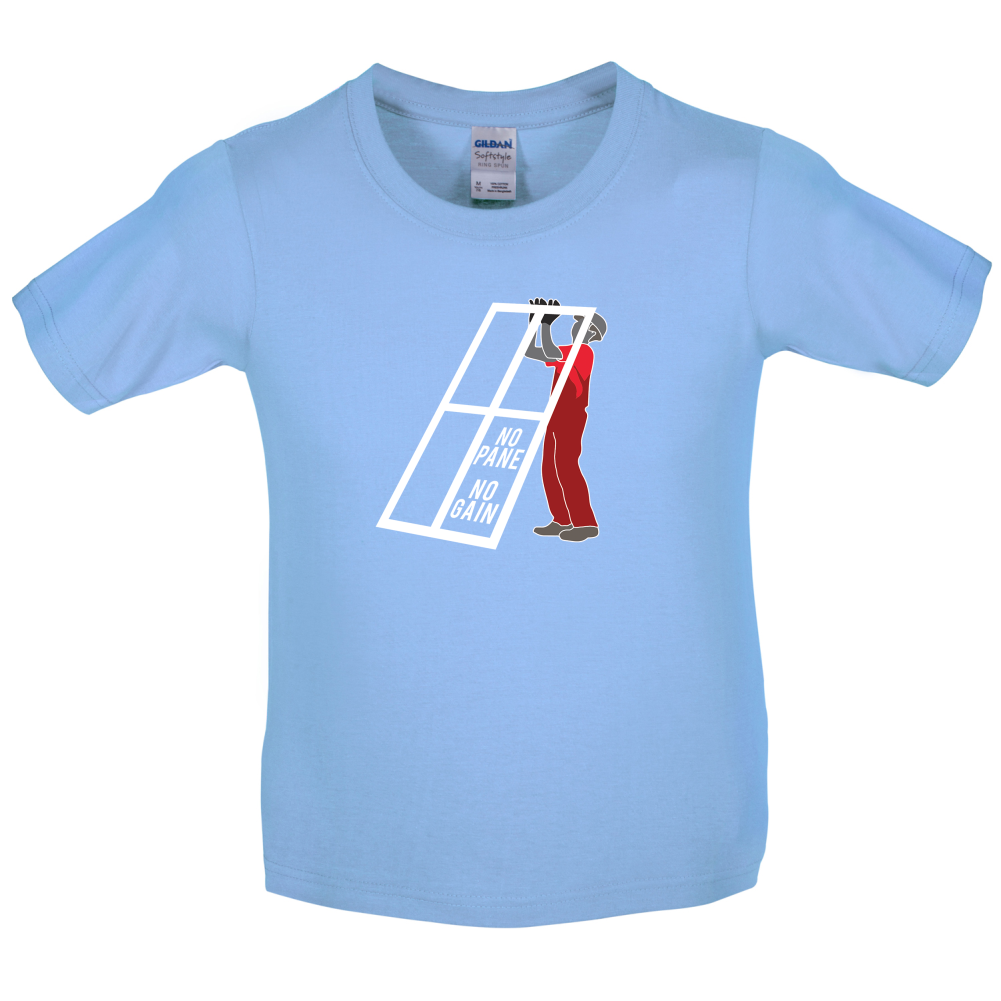 No Pane No Gain Kids T Shirt