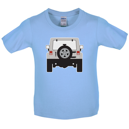 JW Rear Hyper Grey Stone Kids T Shirt