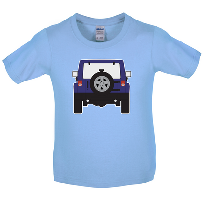 JW Rear Hyper Purple Kids T Shirt