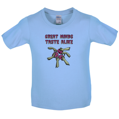 Great Minds Taste Alike Kids T Shirt