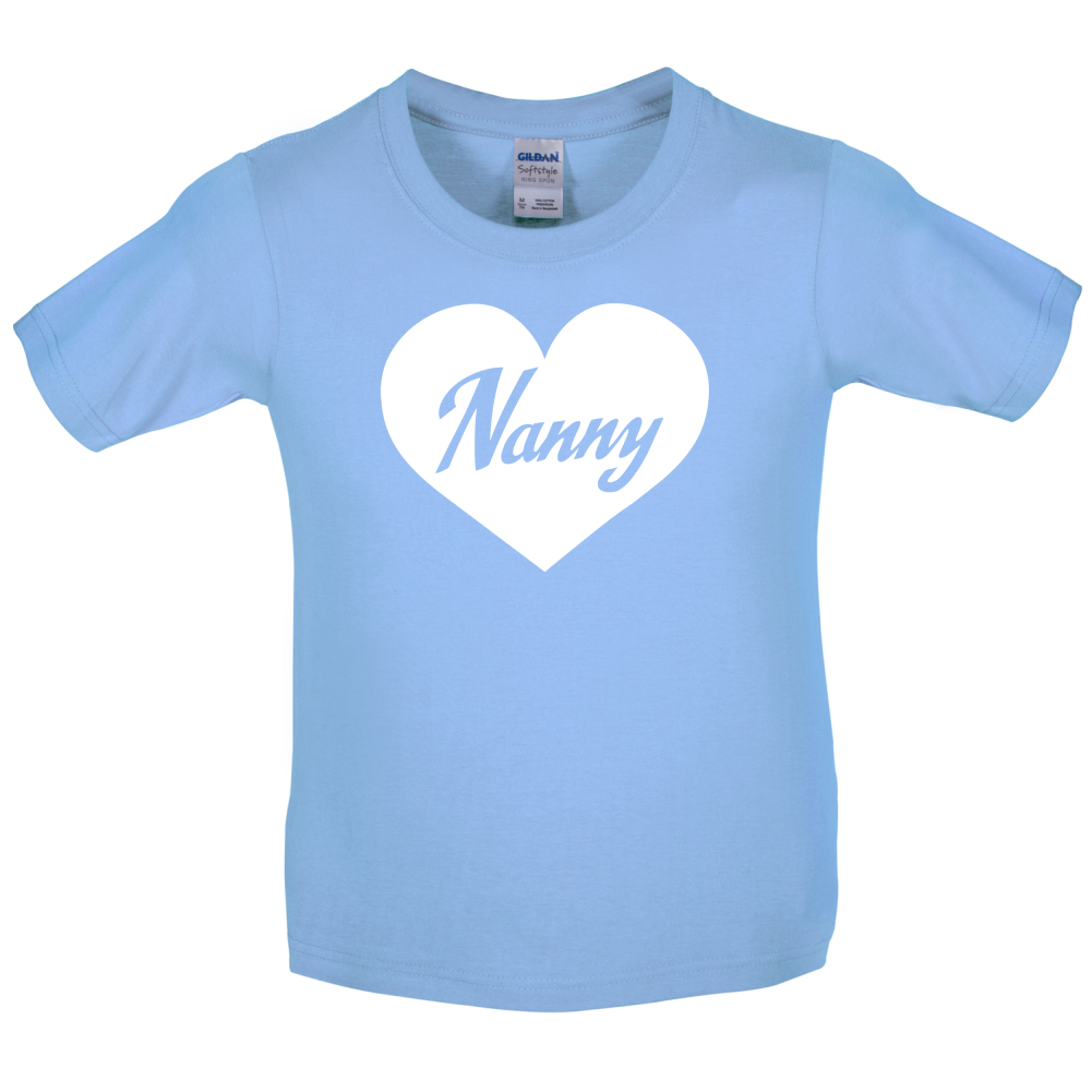 Heart Nanny Kids T Shirt